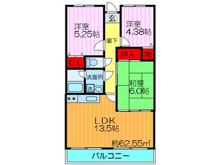 フリーディオ堂山の物件間取画像